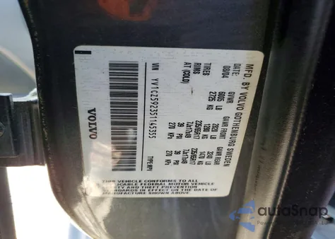 2005 Volvo Xc90 z USA, uszkodzony, nr VIN YV1CZ592351145355